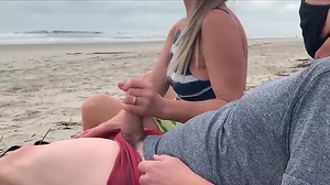 Stop draining my dick, this is a public beach!wrath Public arse-pulverize.