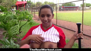 Busty Latina Loves To Play with Balls