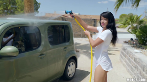 Exotic Asisan babe gives a blowjob with a smile