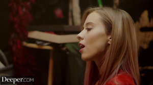 Theatre play turns to anal sex for a stunning blonde