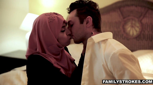 Muslim girl wearing a hijab and explores her sexuality