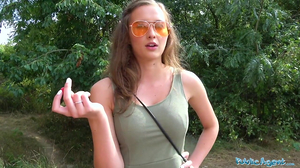 Public Agent Hot 19 year old plow makes brilliant mounds bounce