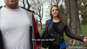 Public Agent Amirah Adara Plows a stranger while her BF waits