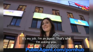 PublicAgent Wondrous dark-haired ravaged outdoors